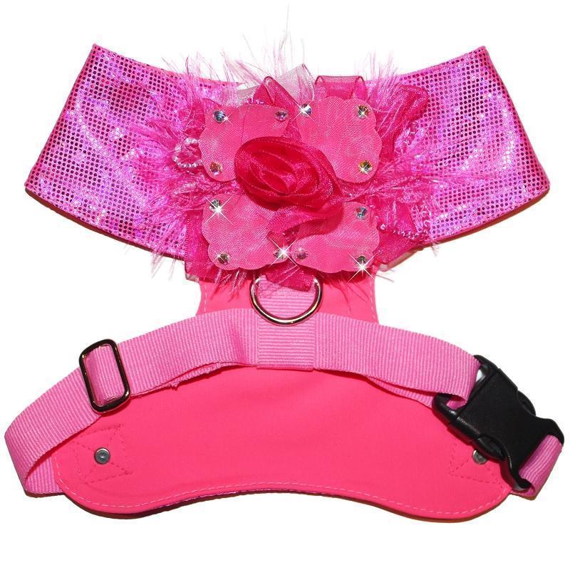 Hot Pinkaholic Flower Dog Harness