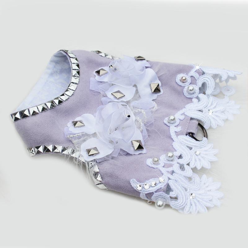 Rock Garden Floral Lace Dog Harness Vest